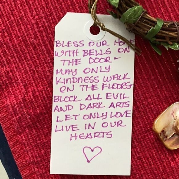 NWT handmade Door Blessings by Dani bells beads Buddha crystals - Picture 3 of 8